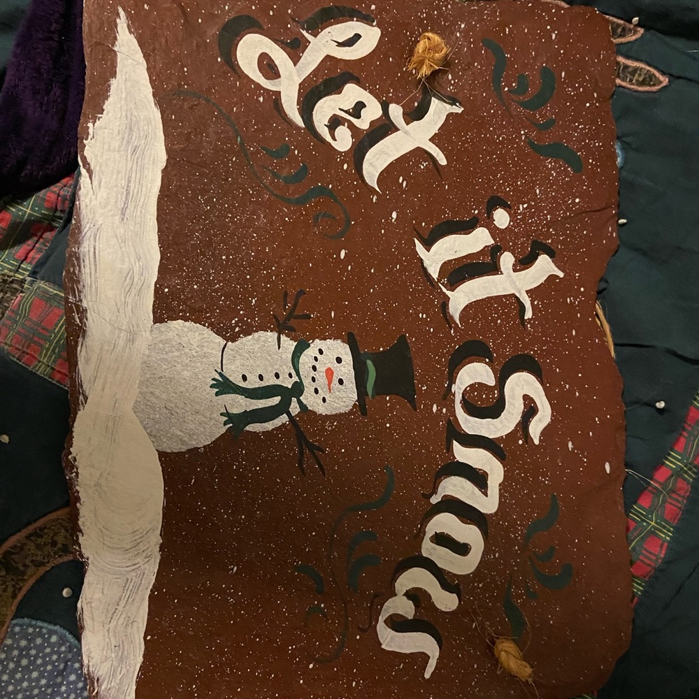 Let it snow slate